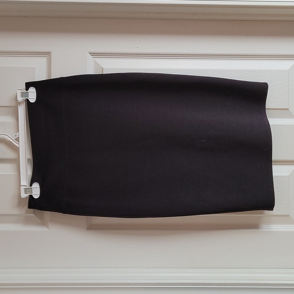 Black high waisted pencil skirt